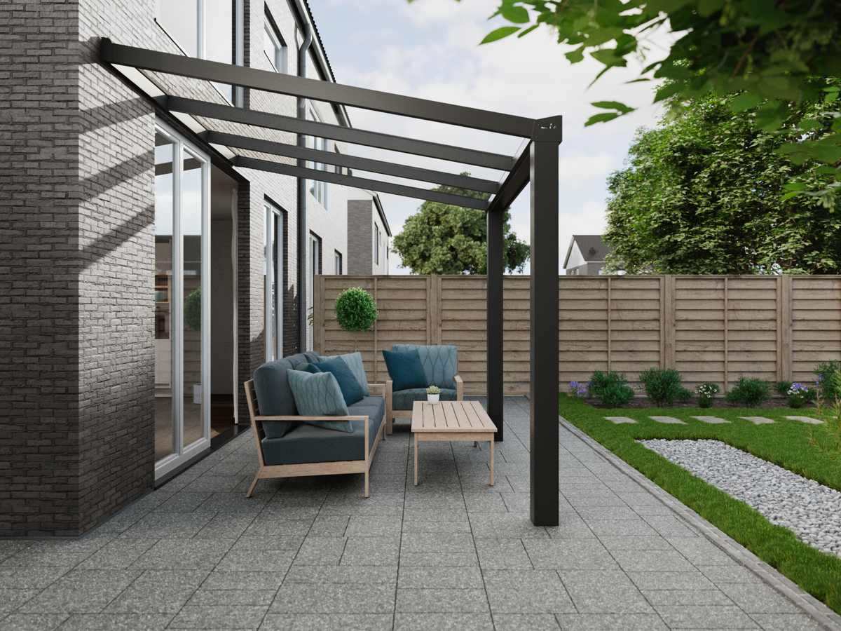 Terrassenüberdachung 3.06 m – Glasdach