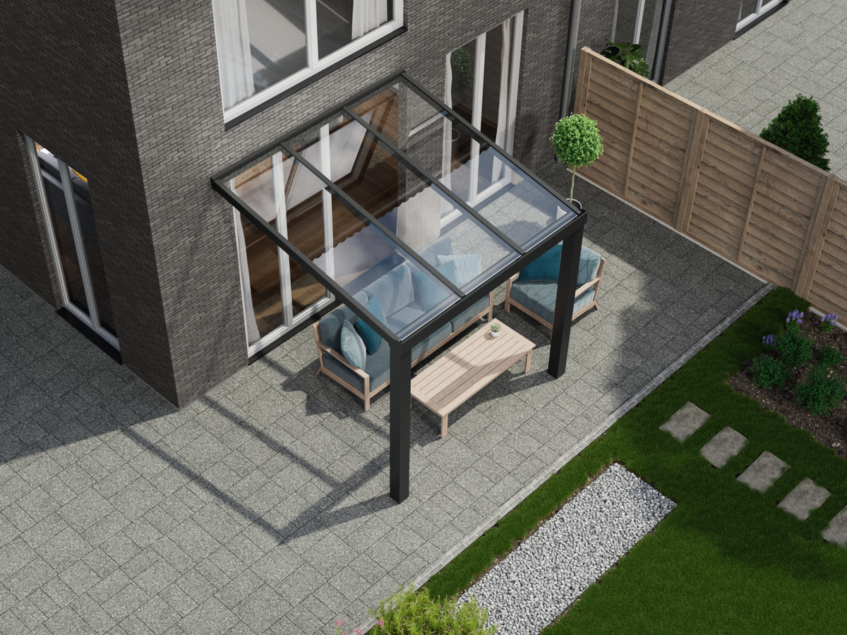Terrassenüberdachung 3.06 m – Polycarbonatdach