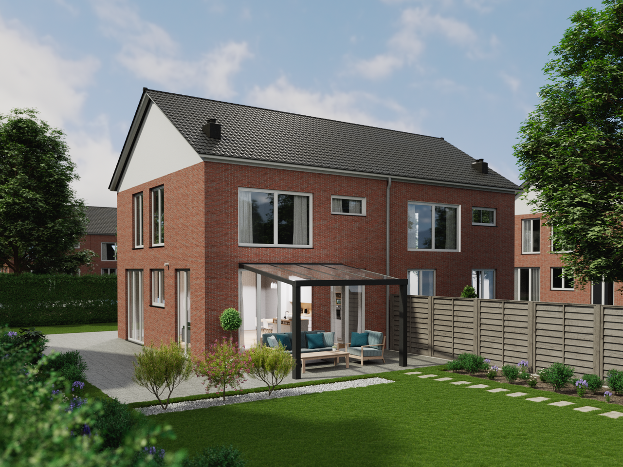 Terrassenüberdachung 4.06 m – Polycarbonatdach