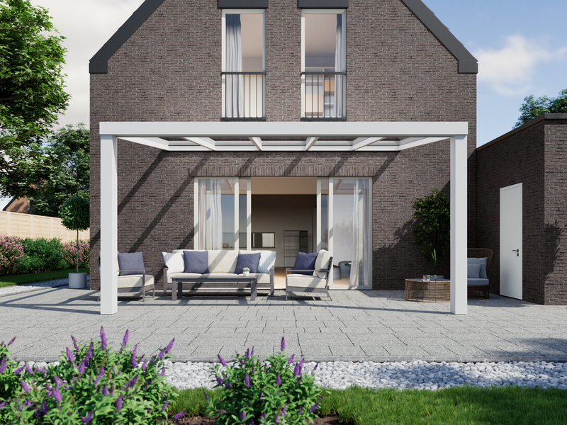 Terrassenüberdachung 5.06 m – Glasdach