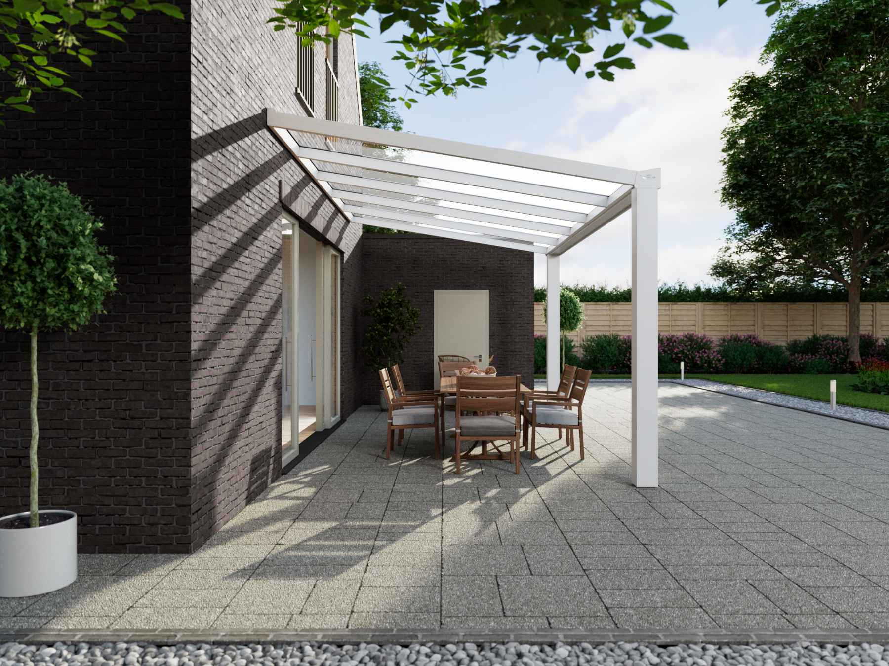 Terrassenüberdachung 5.06 m – Glasdach