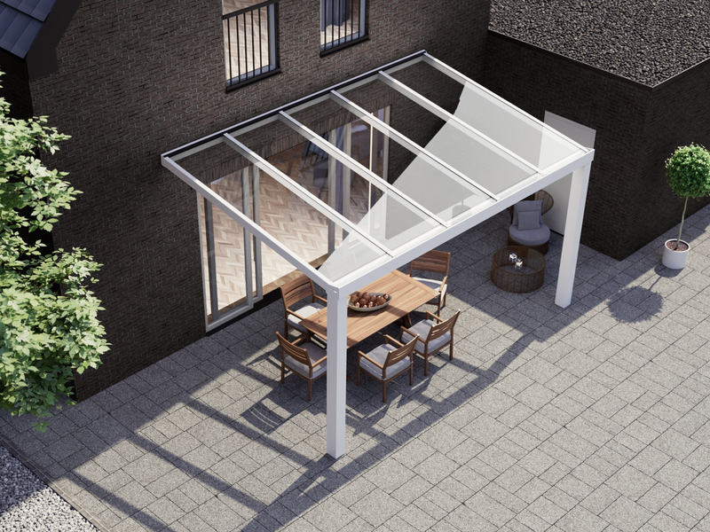 Terrassenüberdachung 5.06 m – Glasdach