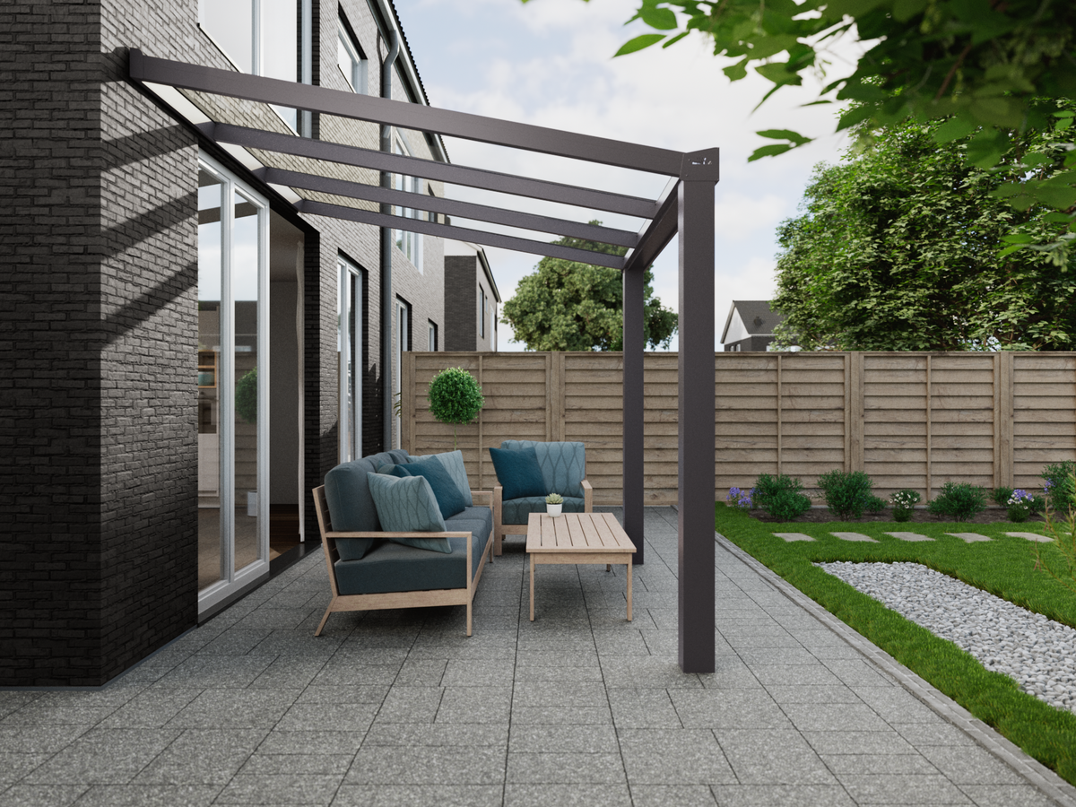 Terrassenüberdachung 3.06 m – Polycarbonatdach