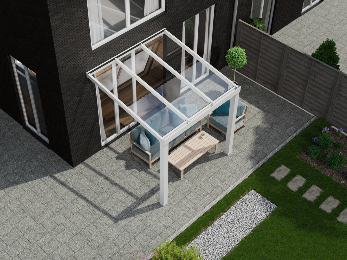 Terrassenüberdachung 3.06 m – Polycarbonatdach