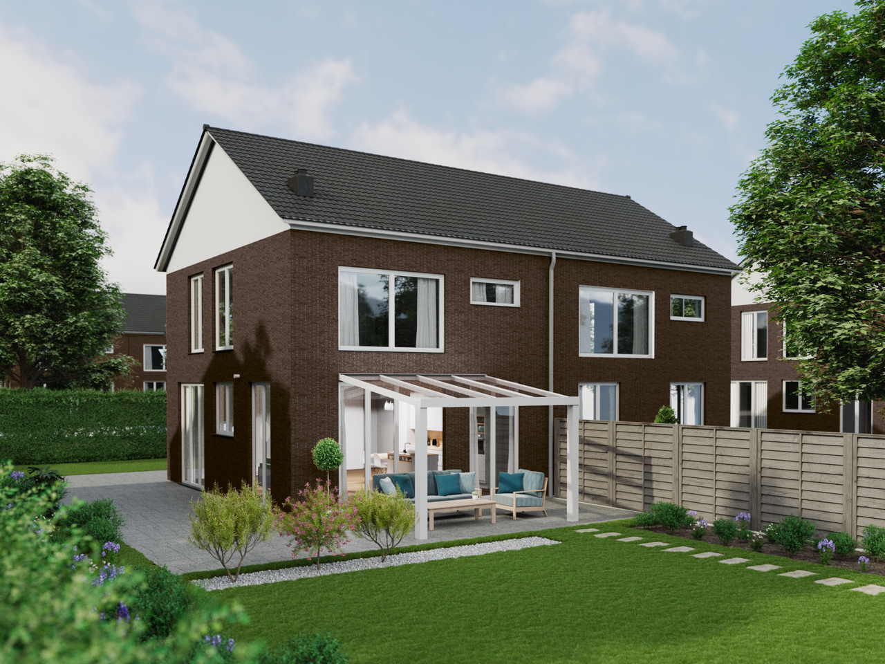 Terrassenüberdachung 4.06 m – Polycarbonatdach