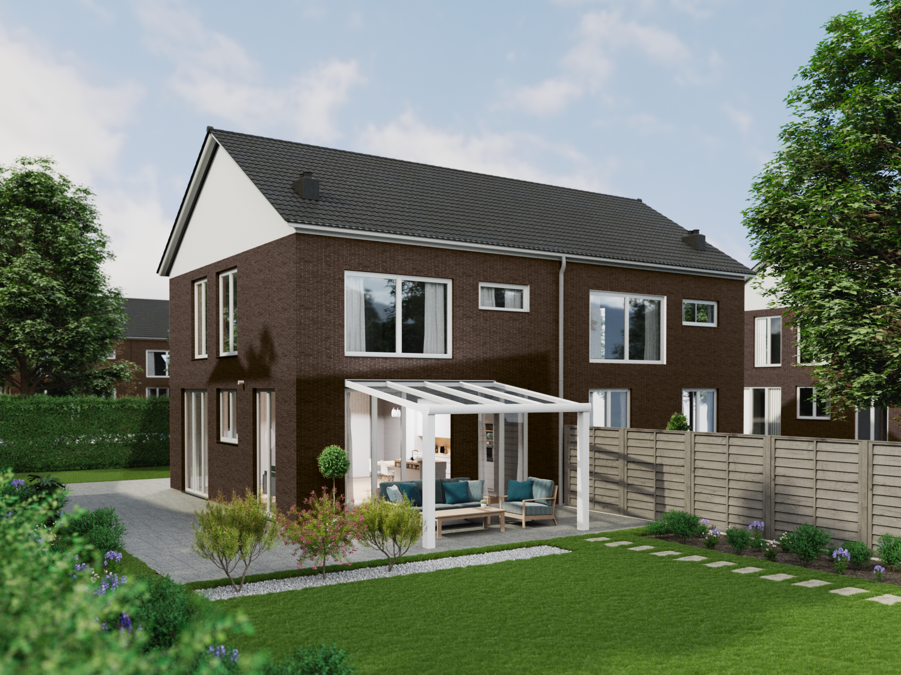 Terrassenüberdachung 4.06 m – Glasdach