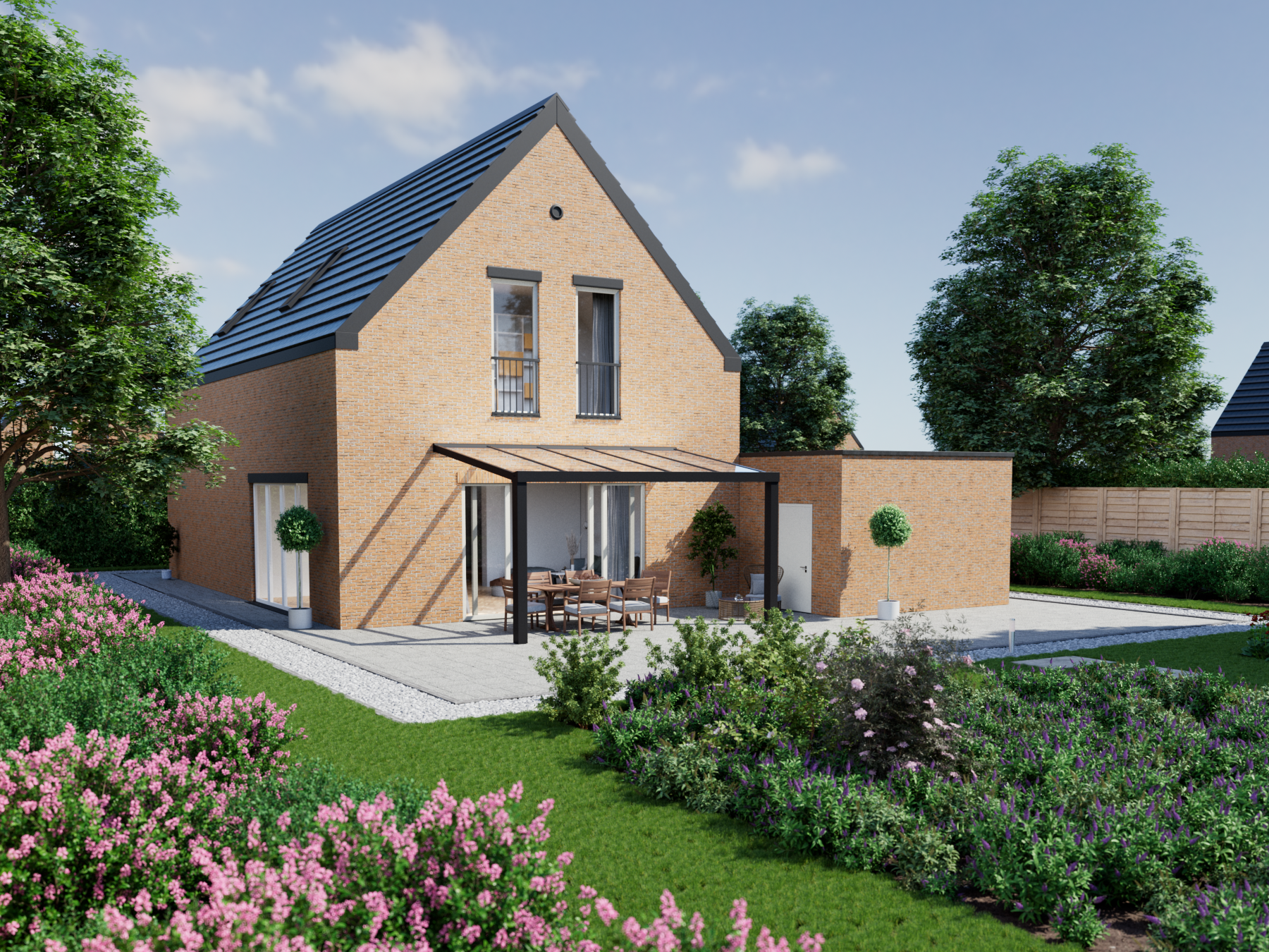 Terrassenüberdachung 5.06 m – Glasdach