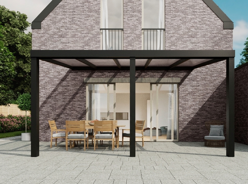 Terrassenüberdachung 5.06 m – Glasdach