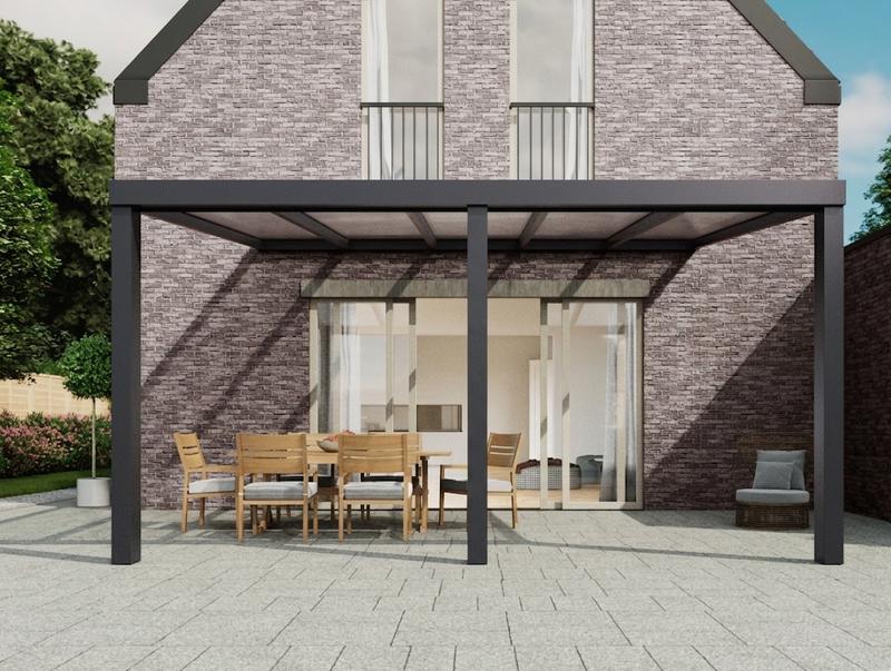 Terrassenüberdachung 5.06 m – Glasdach