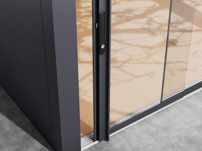 Verriegelungssystem für Glasschiebewande (Set von 2)