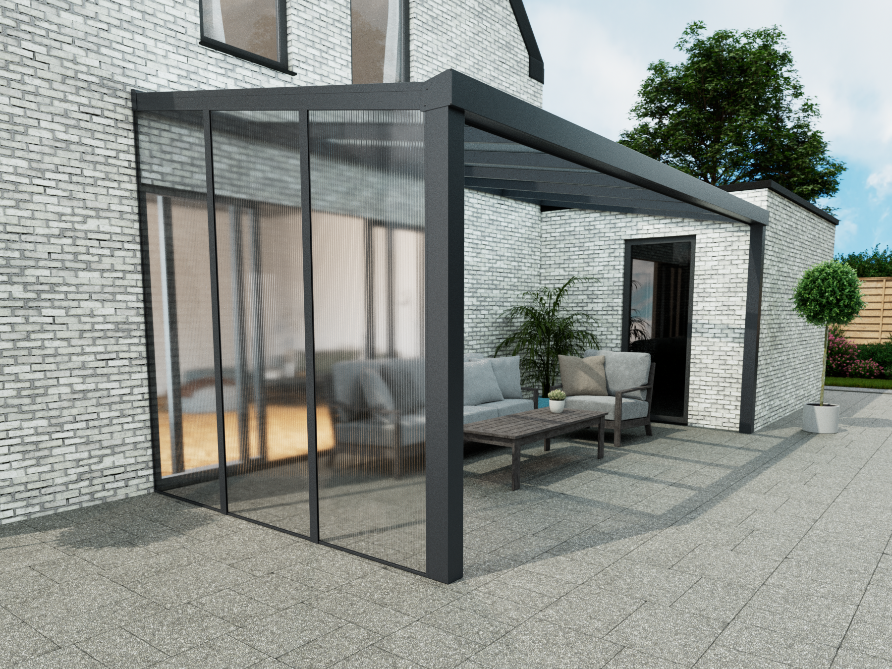 Polycarbonat Seitenwand