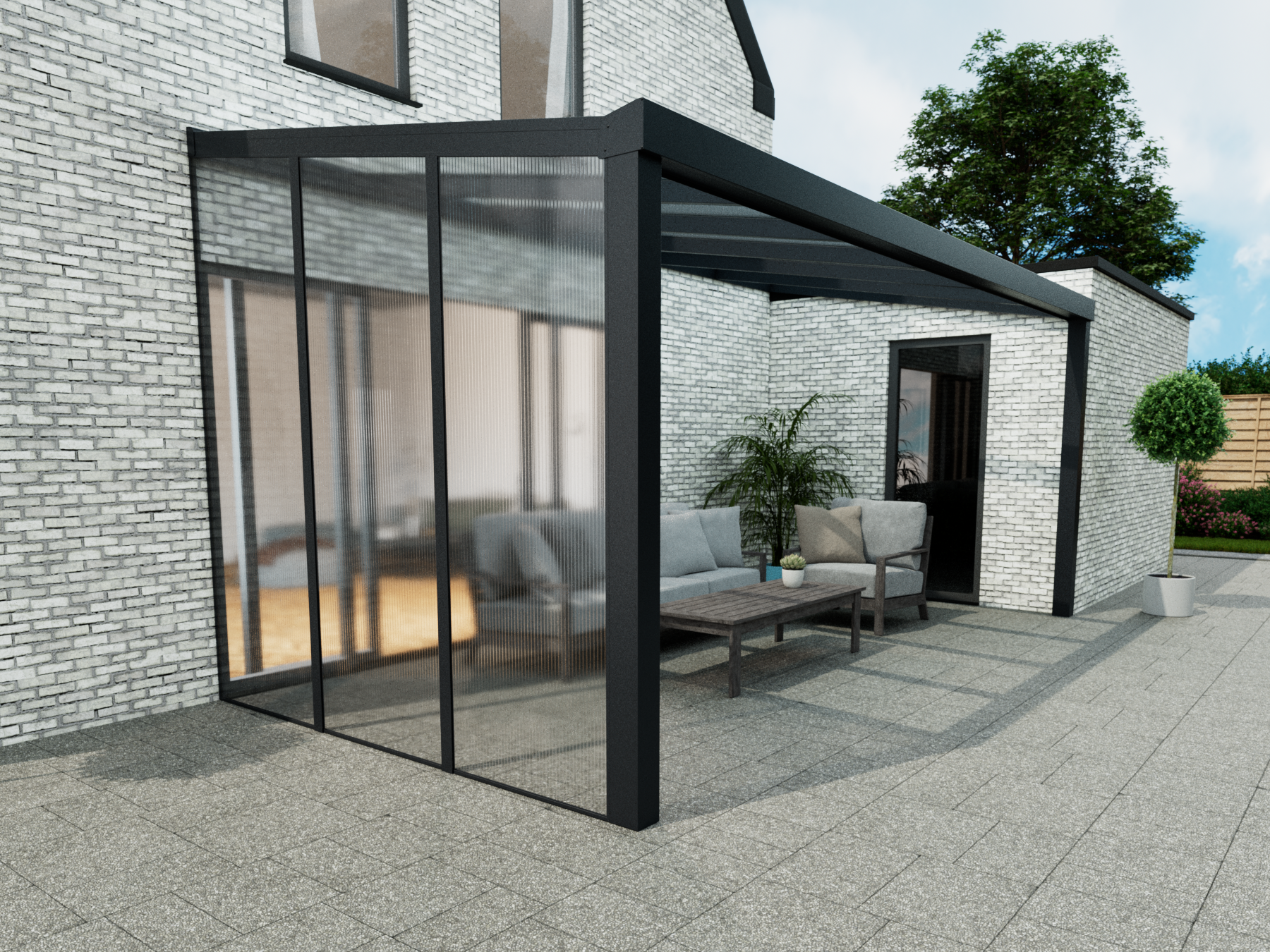 Polycarbonat Seitenwand